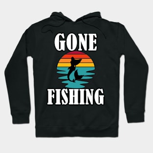 Gone Fishing Mermaid Sunset Hoodie